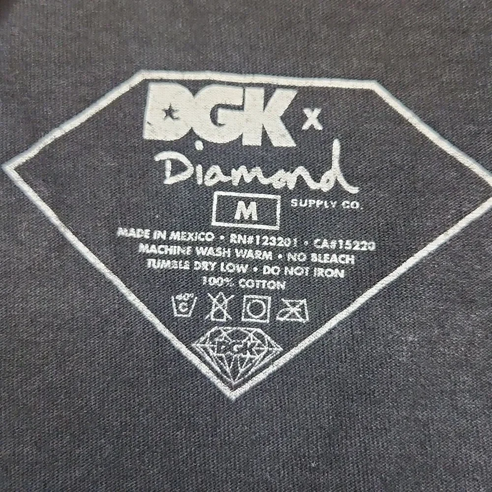 DGK X DIAMOND HATERS Black TANK TOP